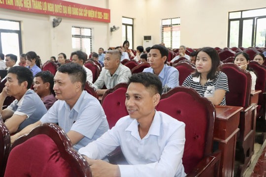 Bồi dưỡng nghiệp vụ cho đội ngũ báo cáo viên, tuyên truyền viên tại xã Vũ Quang