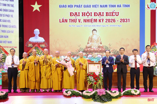 Thượng tọa Thích Chiếu Tuệ được suy cử Trưởng ban Trị sự Giáo hội Phật giáo tỉnh Hà Tĩnh