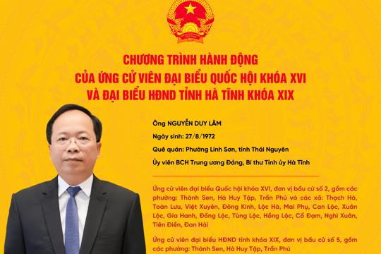 Chương trình hành động của ứng cử viên đại biểu Quốc hội khóa XVI và Đại biểu Hội đồng nhân dân tỉnh khóa XIX 
