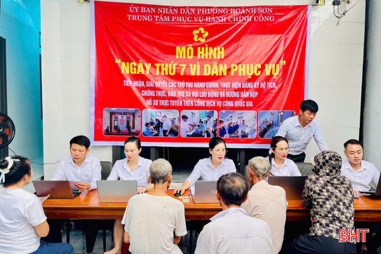 “Ngày thứ Bảy vì dân phục vụ” ở phường Hoành Sơn