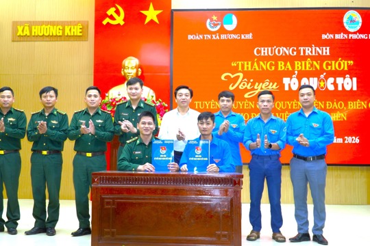Tuổi trẻ Hương Khê sôi nổi hưởng ứng “Tháng Ba biên giới”, lan tỏa tinh thần yêu nước