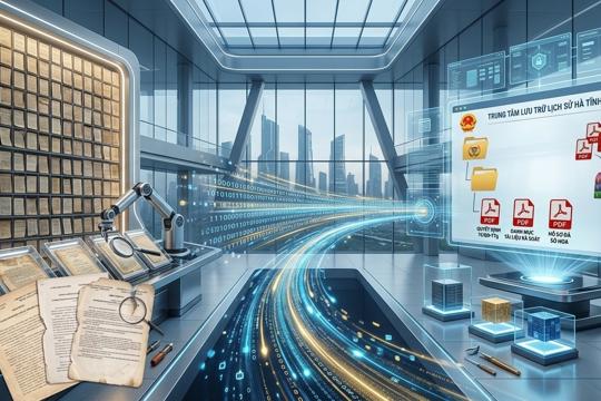 Hà Tĩnh đẩy mạnh số hóa, bảo vệ an toàn tài liệu lưu trữ quý giá