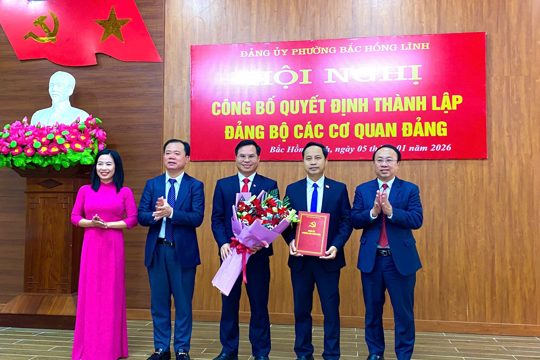 Phường Bắc Hồng Lĩnh thành lập Đảng bộ các cơ quan Đảng, nâng cao hiệu quả lãnh đạo 