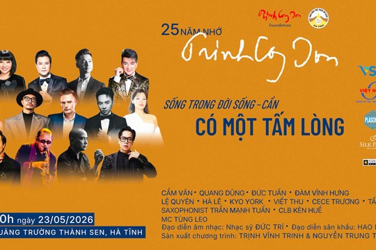 Nhiều ca sĩ nổi tiếng sẽ tham gia đêm nhạc tưởng nhớ nhạc sĩ Trịnh Công Sơn ở Hà Tĩnh