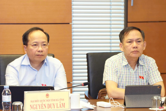 Đoàn ĐBQH Hà Tĩnh tham gia góp ý hoàn thiện các dự án luật