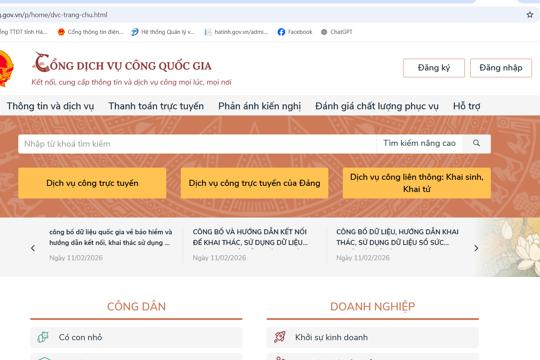 Đẩy nhanh tích hợp dịch vụ công quốc gia, yêu cầu hoàn thành trong tháng 4/2026