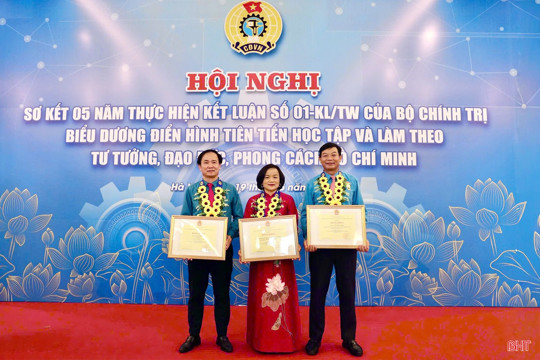Hà Tĩnh có 1 tập thể, 2 cá nhân được vinh danh điển hình "học Bác" toàn quốc