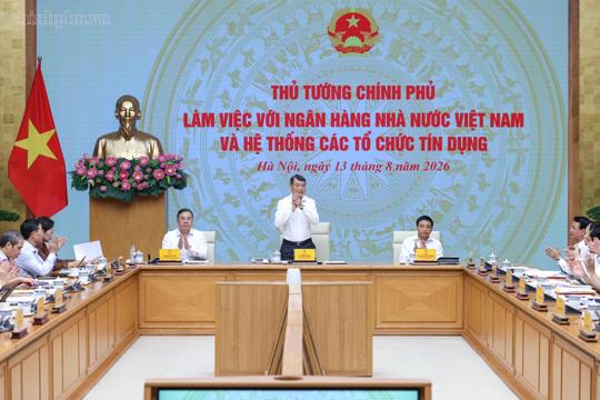 Thông báo kết luận của Thủ tướng tại buổi làm việc với Ngân hàng Nhà nước và hệ thống các tổ chức tín dụng
