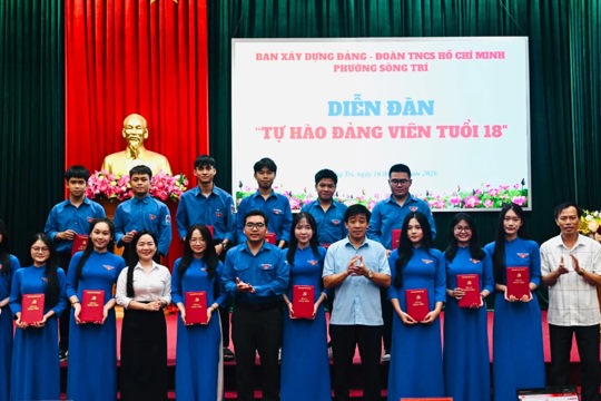 Phường Sông Trí tổ chức Diễn đàn “Tự hào Đảng viên tuổi 18” 