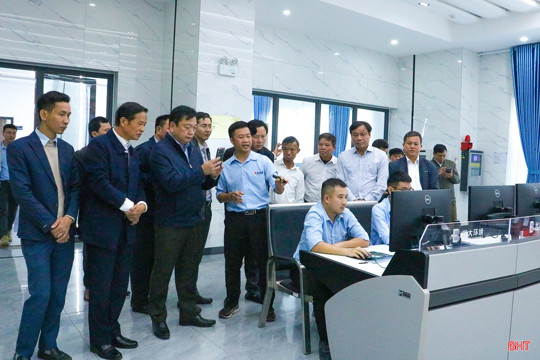 Đoàn công tác tỉnh Hà Tĩnh tham quan Nhà máy Điện rác Phú Sơn tại TP Huế