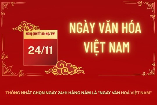 Ngày Văn hóa Việt Nam - 24/11, người lao động được nghỉ, hưởng nguyên lương