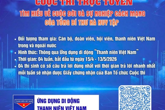 Tỉnh đoàn Hà Tĩnh phát động cuộc thi trực tuyến tìm hiểu về Tổng Bí thư Hà Huy Tập