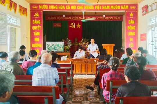 Xã Tứ Mỹ đẩy nhanh giải phóng mặt bằng Dự án Kè chống sạt lở bờ sông Ngàn Sâu 