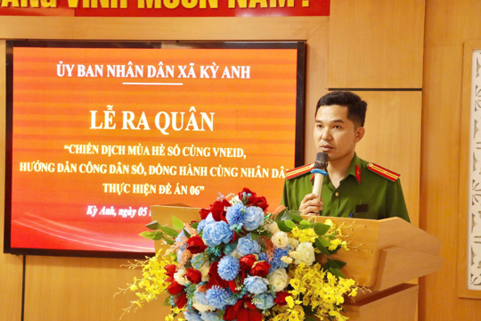 Xã Kỳ Anh phát động “Chiến dịch mùa hè số cùng VNeID”
