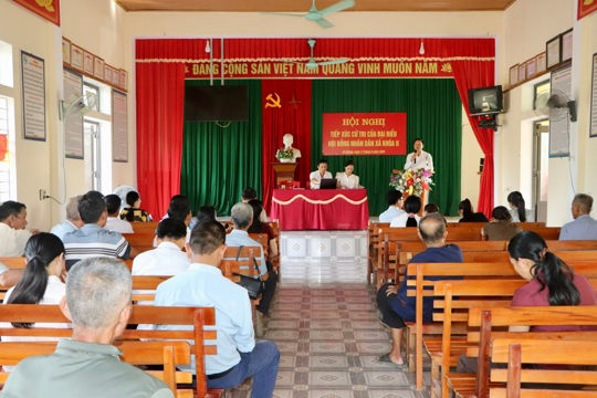 Tổ đại biểu HĐND số 4 xã Vũ Quang tiếp xúc cử tri trước kỳ họp giữa năm 2026 