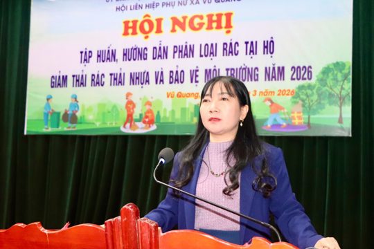 Nâng cao ý thức bảo vệ môi trường từ phân loại rác tại nguồn ở xã Vũ Quang