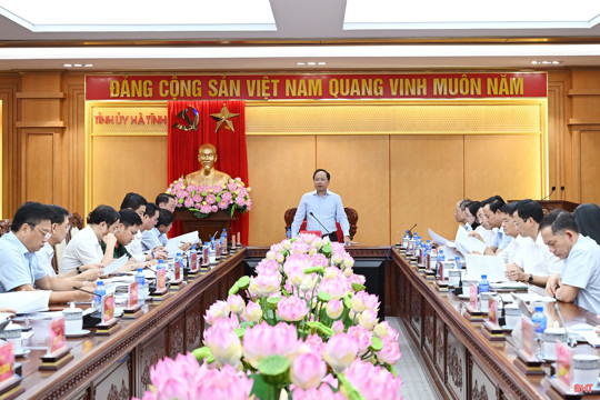 Thực hiện hiệu quả thông báo kết luận của đồng chí Tổng Bí thư, Chủ tịch nước Tô Lâm tại buổi làm việc với Ban Thường vụ Tỉnh ủy