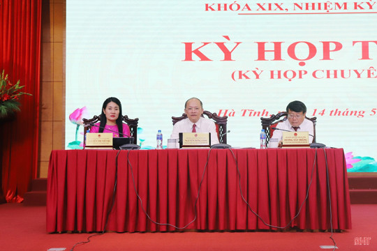 Kỳ họp thứ 2 HĐND tỉnh Hà Tĩnh khóa XIX thông qua 6 nghị quyết