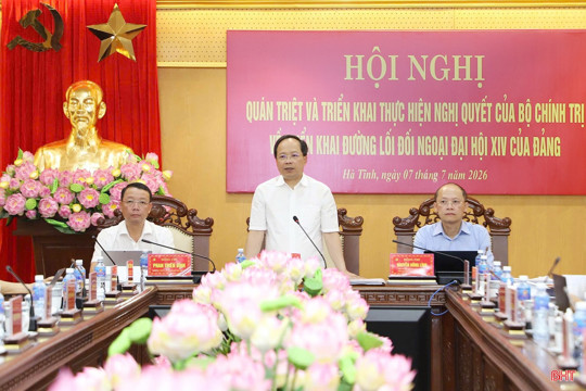 Hà Tĩnh quán triệt nghị quyết về triển khai đường lối đối ngoại Đại hội XIV của Đảng