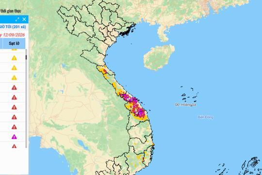 Cảnh báo nguy cơ lũ quét, sạt lở đất tại một số địa phương tại Hà Tĩnh