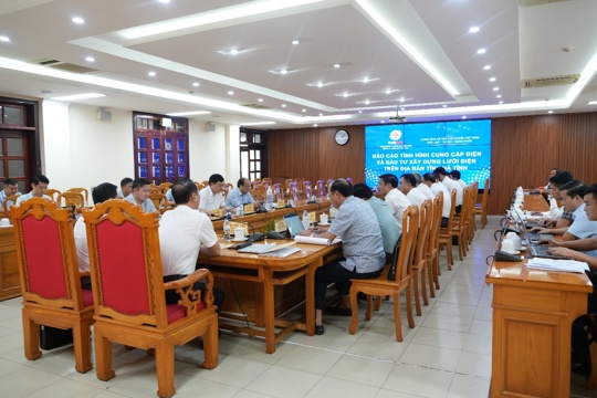 Công ty Điện lực Hà Tĩnh làm việc với UBND tỉnh Hà Tĩnh về tình hình cung ứng điện trên địa bàn tỉnh