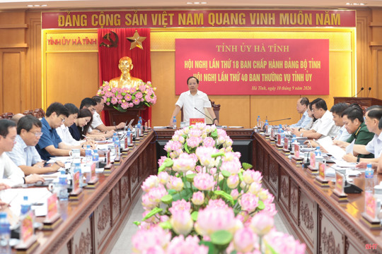 Ban Thường vụ Tỉnh ủy Hà Tĩnh cho ý kiến các nội dung thuộc thẩm quyền 