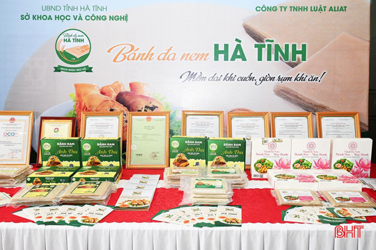 Công bố Nhãn hiệu chứng nhận “Bánh đa nem Hà Tĩnh” 