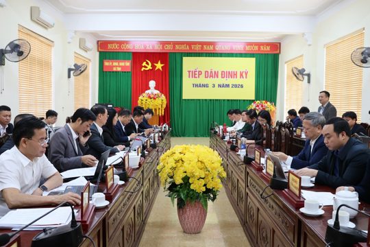 Chủ tịch UBND tỉnh Phan Thiên Định tiếp công dân định kỳ tháng 3/2026