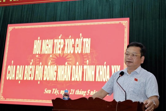 Tổ đại biểu HĐND tỉnh số 11 tiếp xúc cử tri các xã vùng biên 