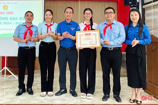 Hà Tĩnh có 2 học sinh vinh dự nhận Giải thưởng Kim Đồng 