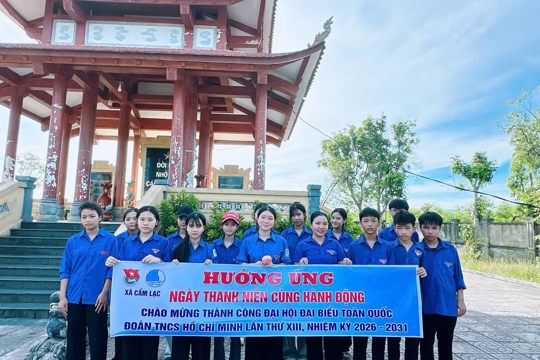Tuổi trẻ Cẩm Lạc lan tỏa tinh thần tình nguyện trong Mùa hè xanh 2026