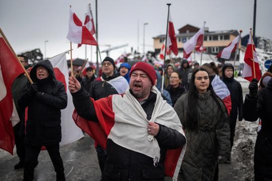 Hàng nghìn người Greenland biểu tình, phản đối kế hoạch sáp nhập của Mỹ 