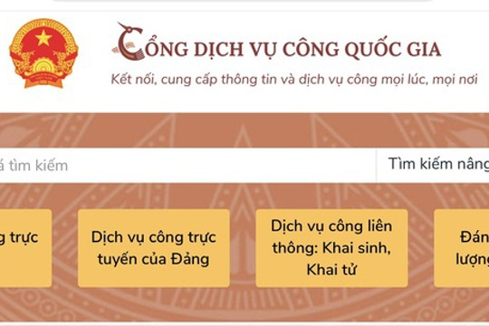 Cổng Dịch vụ công quốc gia tiếp nhận hơn 8,16 triệu hồ sơ trong một tháng