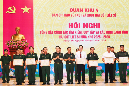 Quân khu 4 tổng kết nhiệm vụ quy tập hài cốt liệt sĩ mùa khô 2025 – 2026
