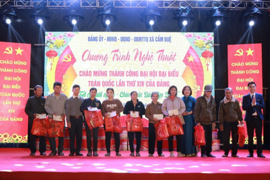 Cẩm Duệ: Lan tỏa yêu thương trong chương trình nghệ thuật mừng xuân mới