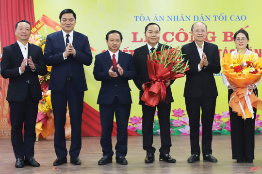 Đồng chí Trần Ngọc Sơn giữ chức Chánh án Tòa án nhân dân tỉnh Hà Tĩnh 