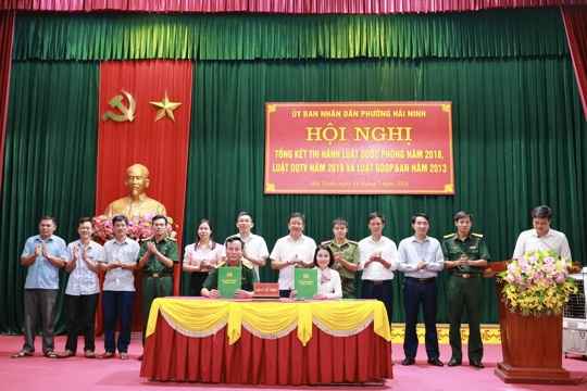 Hà Tĩnh tổng kết thi hành các luật về quốc phòng 