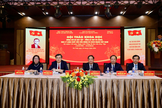 Hội thảo khoa học đồng chí Hà Huy Tập - Tổng Bí thư tài năng, nhà lý luận xuất sắc của Đảng và cách mạng Việt Nam