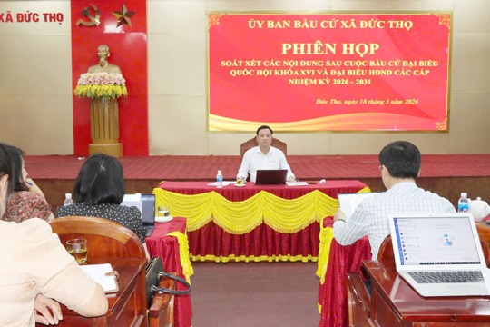 Xã Đức Thọ công bố kết quả bầu cử HĐND xã nhiệm kỳ 2026–2031