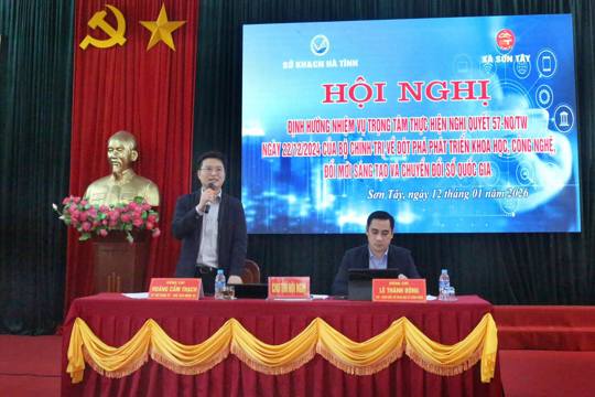 UBND xã Sơn Tây định hướng nhiệm vụ trọng tâm thực hiện Nghị quyết 57-NQ/TW về khoa học, công nghệ và chuyển đổi số