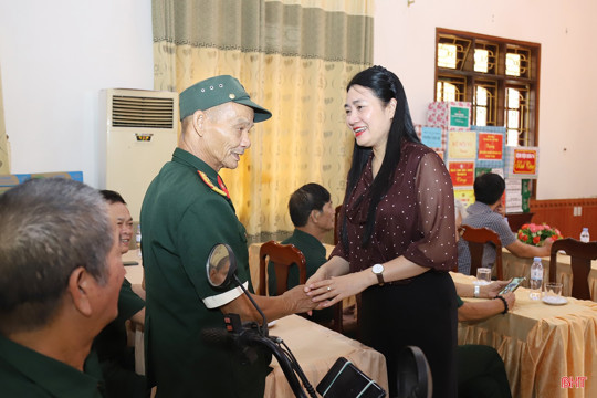 Lãnh đạo tỉnh Hà Tĩnh tặng quà tại Trung tâm Điều dưỡng thương binh Nghệ An