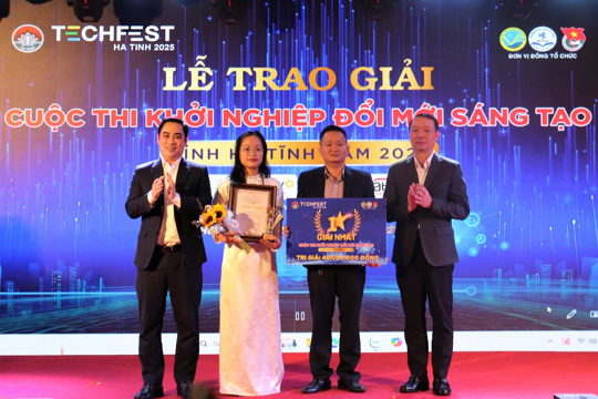 Chung kết, trao giải cuộc thi Khởi nghiệp đổi mới sáng tạo tỉnh Hà Tĩnh năm 2025 