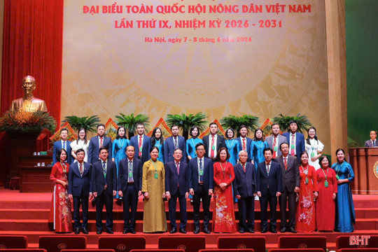 Đại hội đại biểu toàn quốc Hội Nông dân Việt Nam hoàn thành phiên trọng thể 
