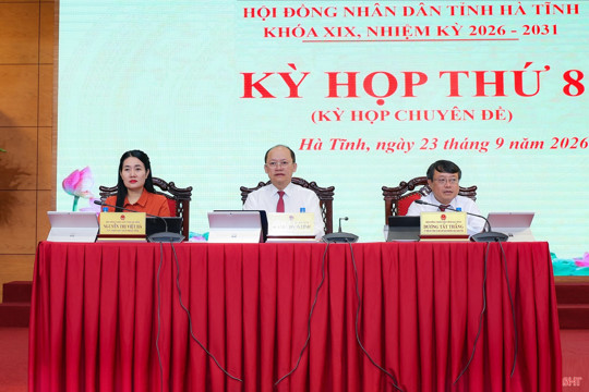 Kỳ họp thứ 8 HĐND tỉnh Hà Tĩnh thông qua 13 nghị quyết