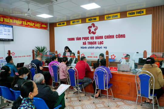 Bước tiến mới trong cải cách hành chính tại xã Thạch Lạc