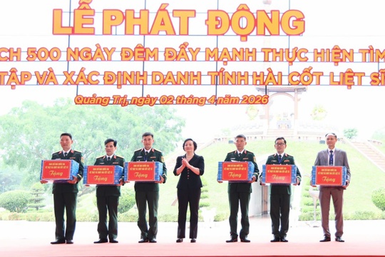 Phát động chiến dịch cao điểm 500 ngày đêm tìm kiếm, quy tập và xác định danh tính hài cốt liệt sĩ 