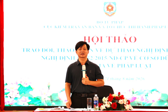 Hoàn thiện hành lang pháp lý cho Cơ sở dữ liệu quốc gia về pháp luật