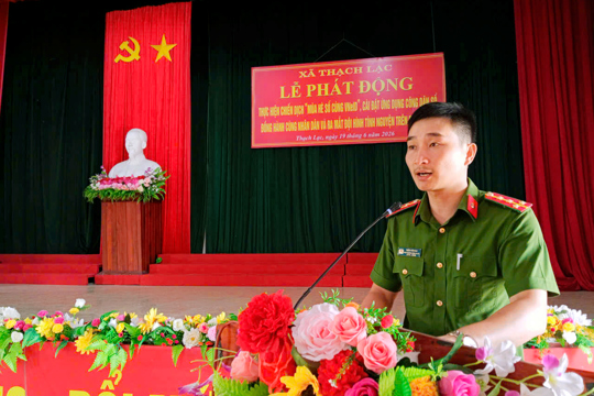 Xã Thạch Lạc phát động chiến dịch “Mùa hè số cùng VNeID” 