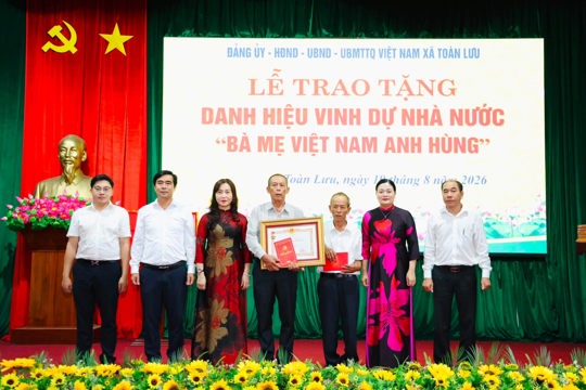 Xã Toàn Lưu: Truy tặng danh hiệu "Bà mẹ Việt Nam Anh hùng" cho mẹ Nguyễn Thị Nhì 
