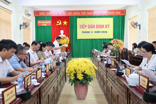 Thông báo Kết quả tiếp công dân định kỳ tháng 5 năm 2026